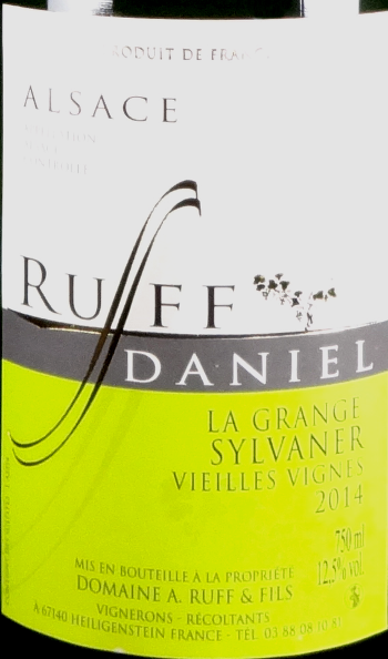 Daniel Ruff La Grange Sylvaner  V. Vignes 2015